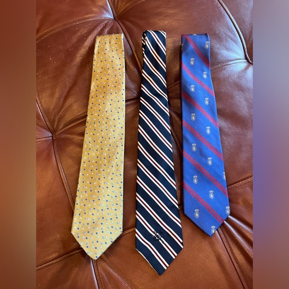 Aquascutum London Other - 3 ties Aquascutum silk polkadots, Countess Mara Vintage striped, Lands End royal